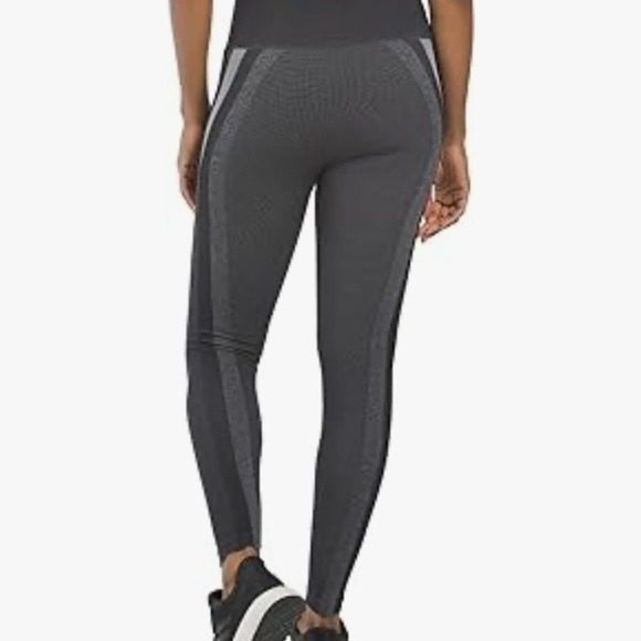 SPANX Seamless track stripe ankle length size medium leggings NWT - Picture 1 of 6